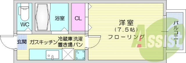 1階の間取り図