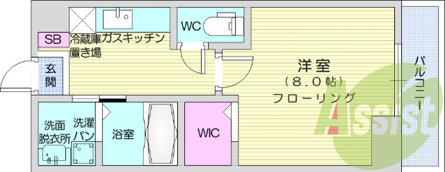 お写真は101号室のものです。参考にしてくださいませ。