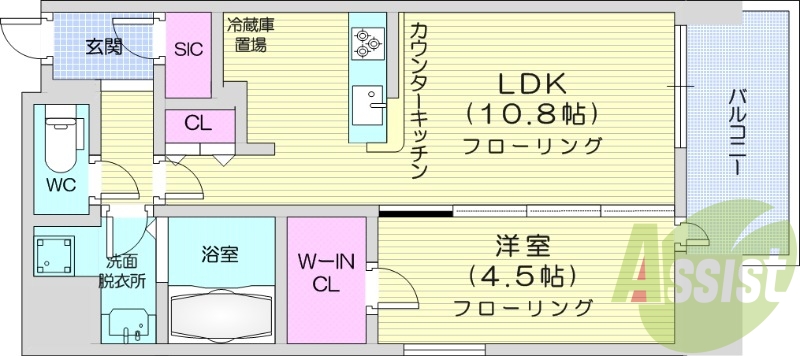 6階の間取り図
