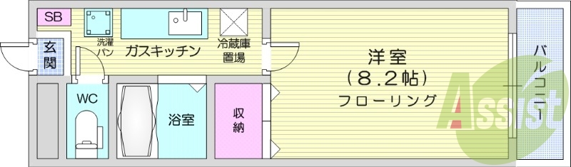 2階の間取り図