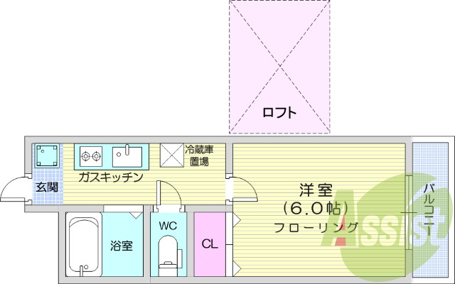 2階の間取り図