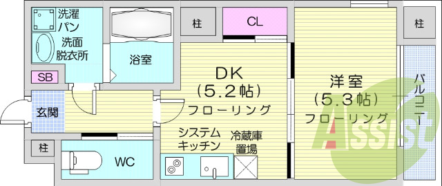 8階の間取り図