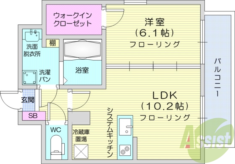10階の間取り図