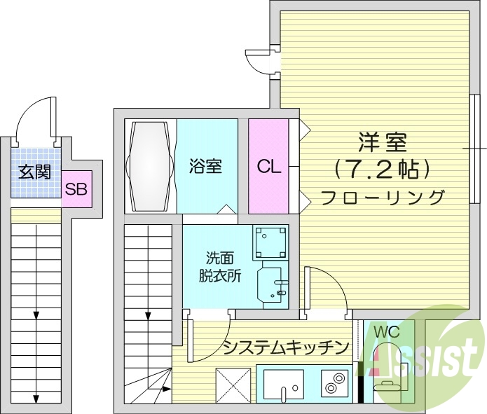 2階の間取り図