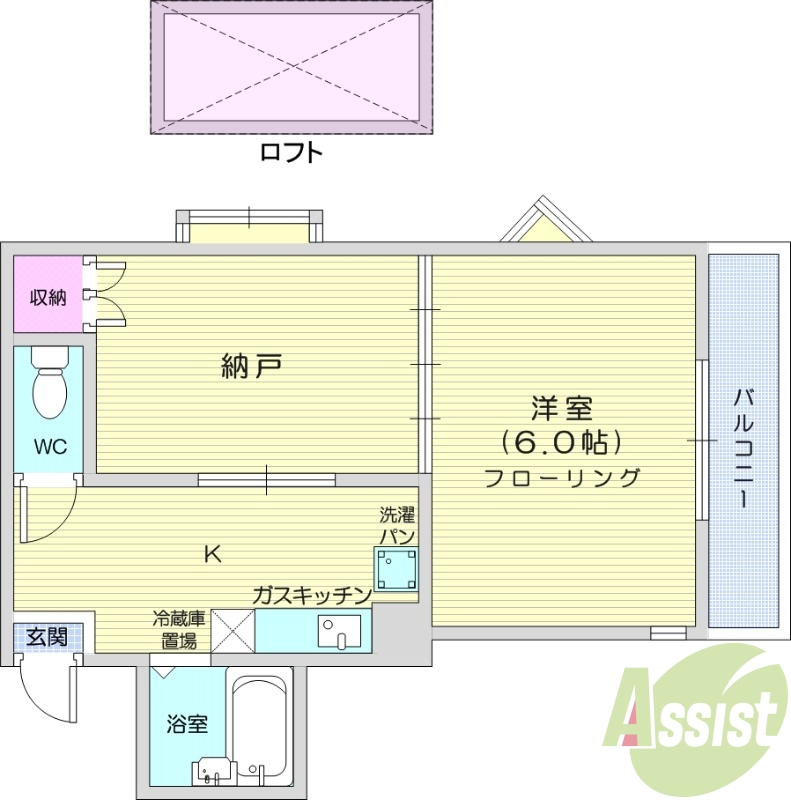2階の間取り図