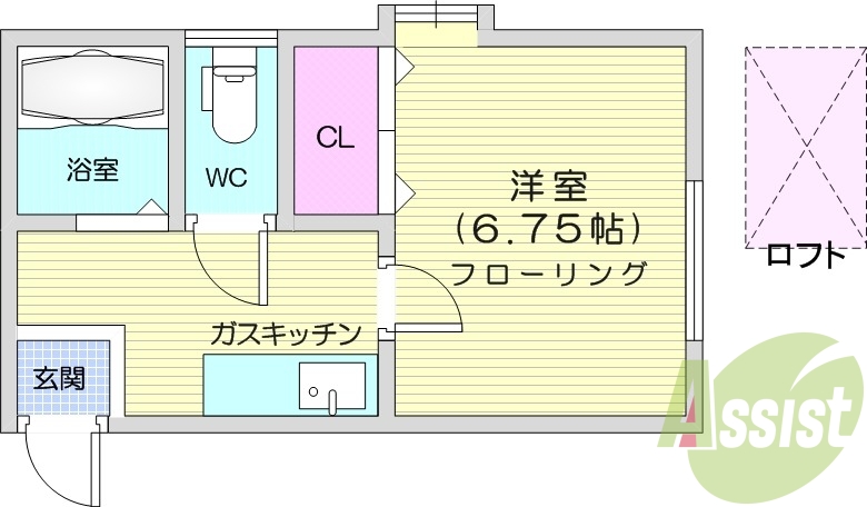2階の間取り図