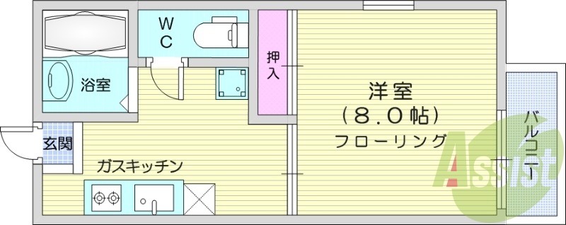 1階の間取り図