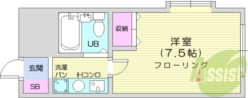 オール電化、オートロック、１K、分譲タイプ、