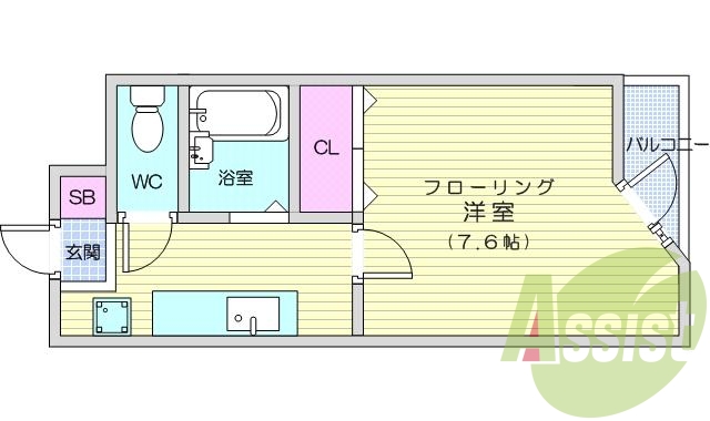 2階の間取り図