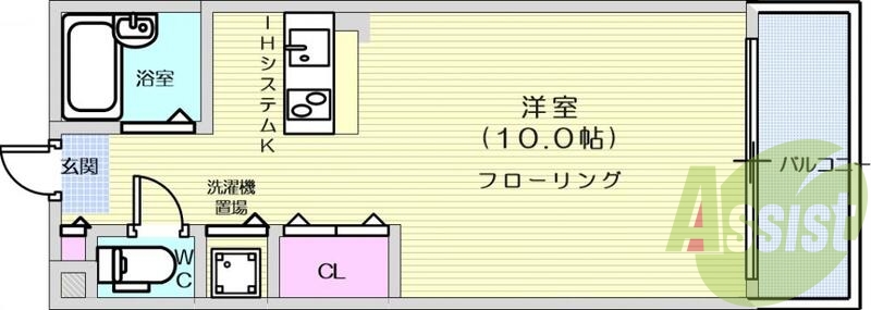 1Ｒ、システムキッチン、オートロック、オール電化、エアコン