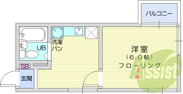 4階の間取り図