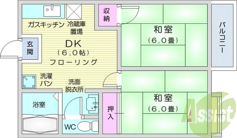 2階の間取り図