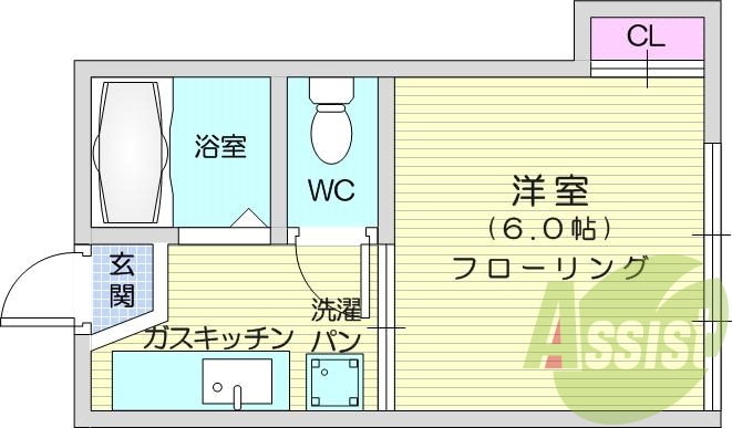 1階の間取り図