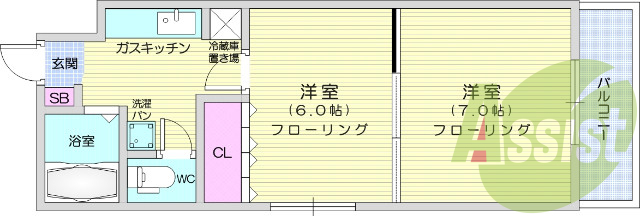 お写真は118号室のものです。参考にしてくださいませ。