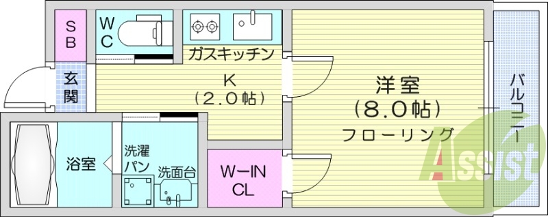2階の間取り図