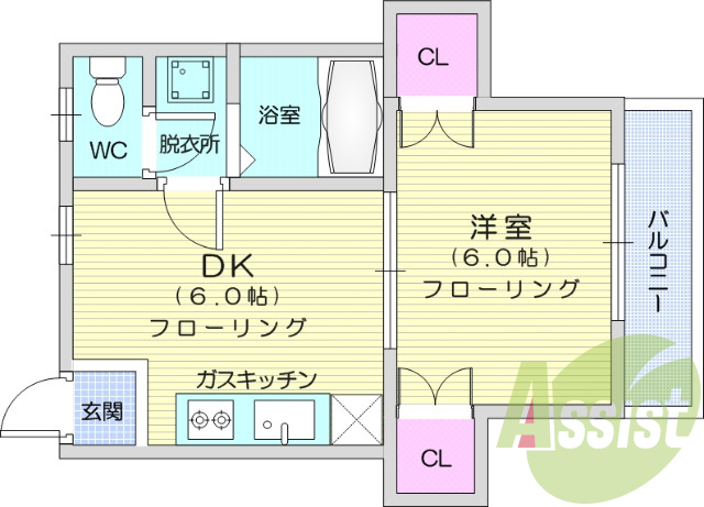 1階の間取り図