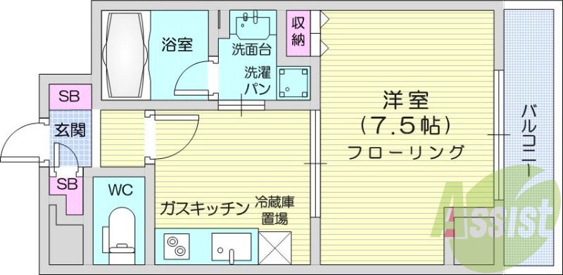 １ＤＫ、ロフト付き、追い焚き機能、シャンプードレッサー