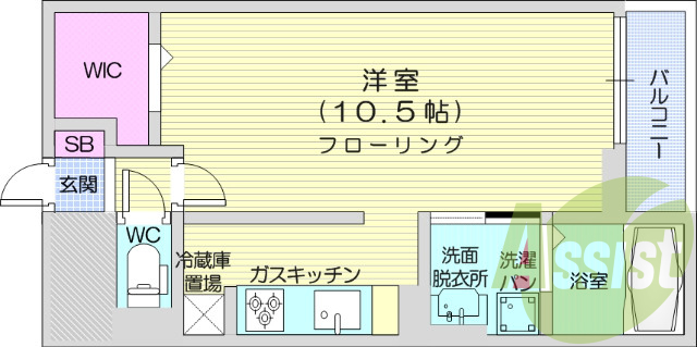 1Ｋ、オートロック、浴室乾燥、カメラ付きインターホン