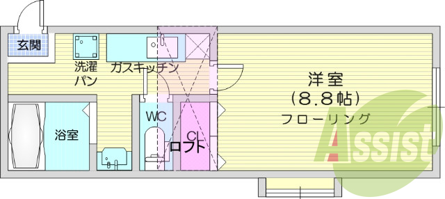 1階の間取り図