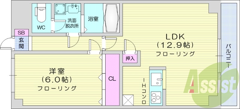 5階の間取り図