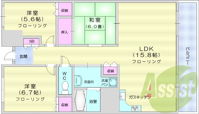 ３LDK、室内リフォーム済、駅徒歩3分、分譲タイプ
