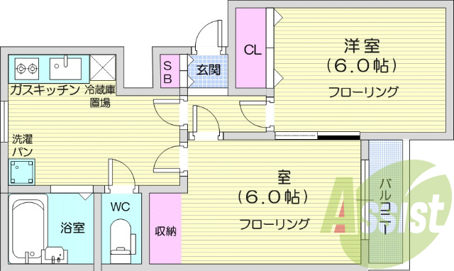 南向き、B、T別、追い炊き機能、収納スペース