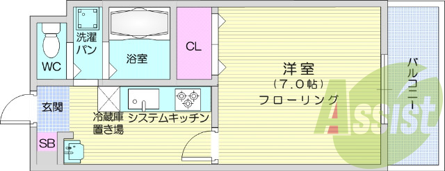 2階の間取り図