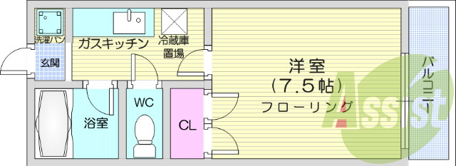 1階の間取り図