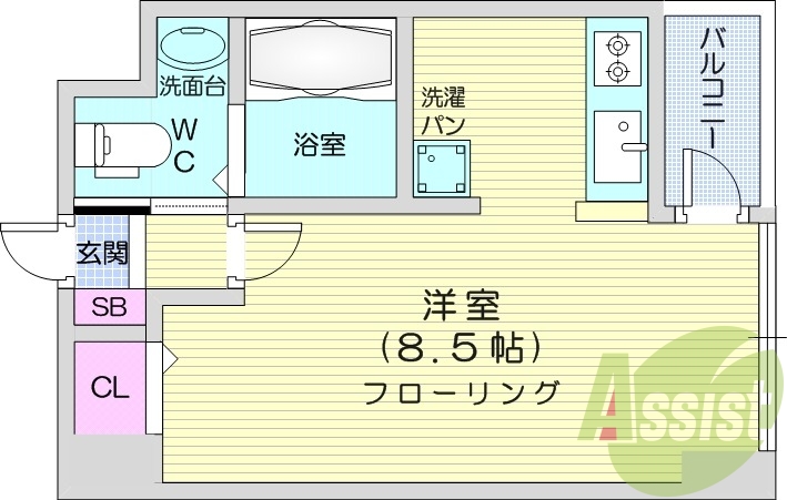 1R、BT別、宅配ボックス、オートロック、エレベーター