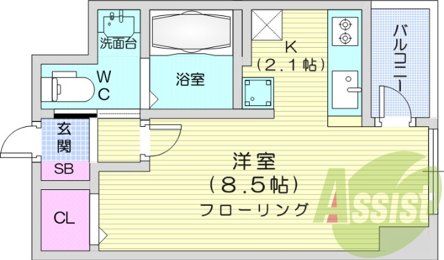 １Ｒ、BT別、宅配ボックス、オートロック、エレベーター