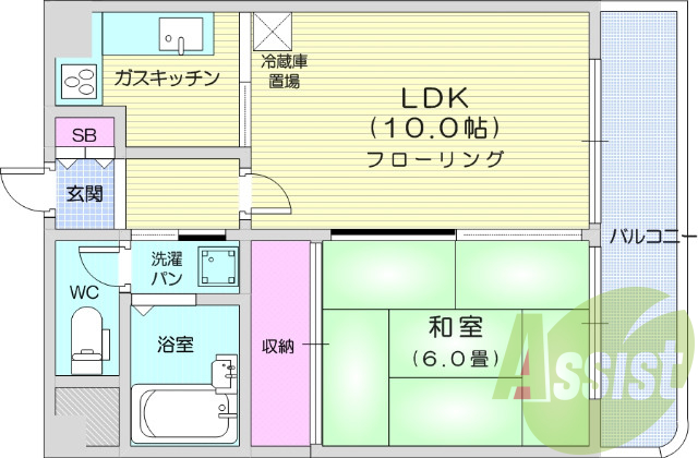 1ＬＤＫ、オートロック、エレベーター