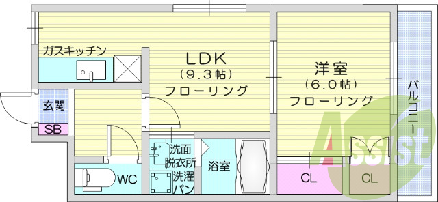１LDK、ペット可、トランクルーム、エアコン、バストイレ別