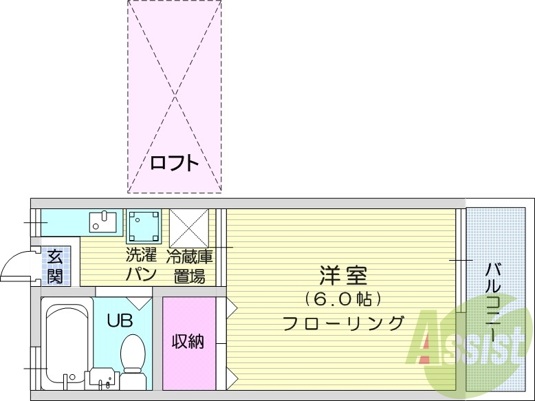 2階の間取り図