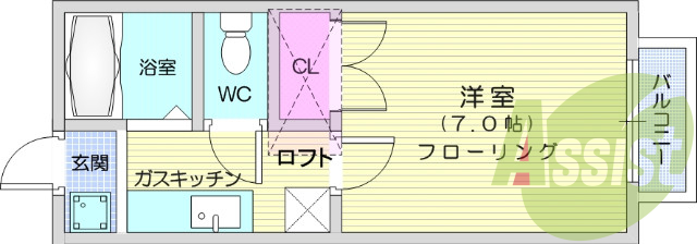 2階の間取り図