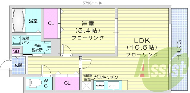 １LDK、浴室乾燥機、ＴＶ付きインターホン。
