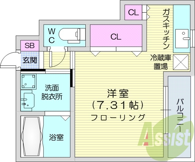 1階の間取り図
