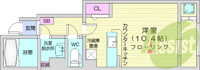 1K、ネット使用料不要、追焚機能、浴室乾燥機、宅配ボックス