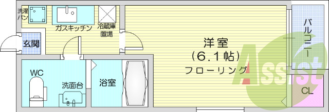 1階の間取り図