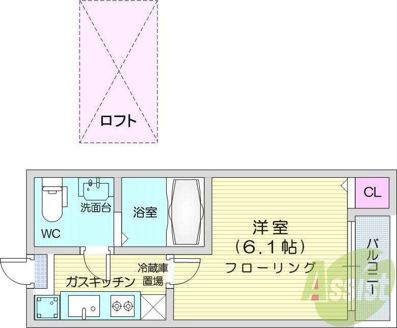2階の間取り図