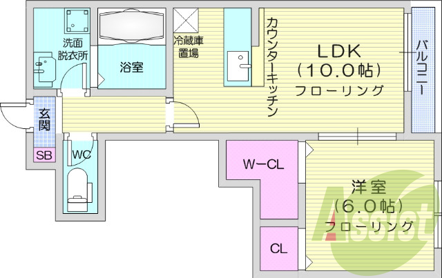 3階の間取り図