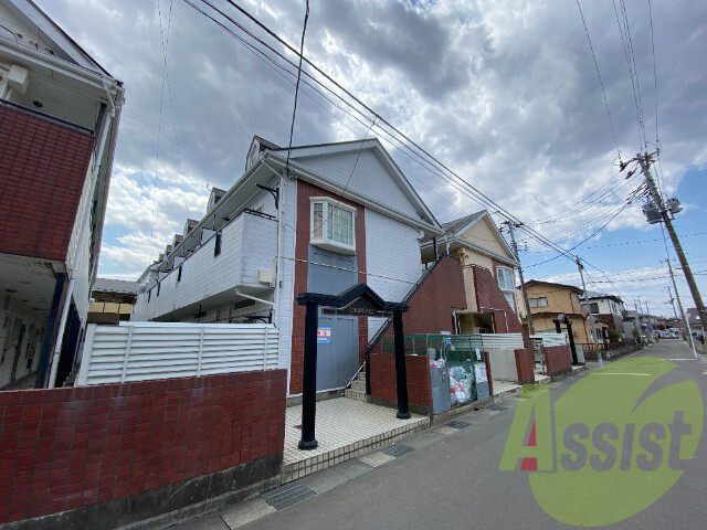 仙台市若林区沖野５丁目の賃貸アパートの外観