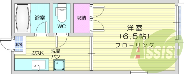 1K、風呂トイレ別、日当たり良好、最寄JR徒歩圏内