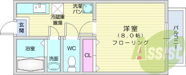1階の間取り図