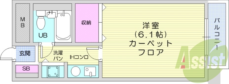 2階の間取り図