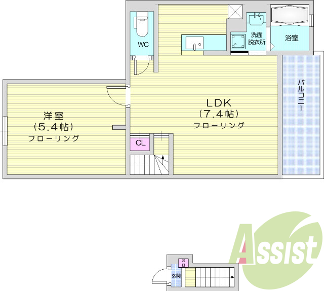 1LDK、築浅、温水洗浄便座、TVインターホン