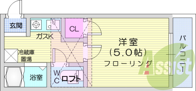 1階の間取り図