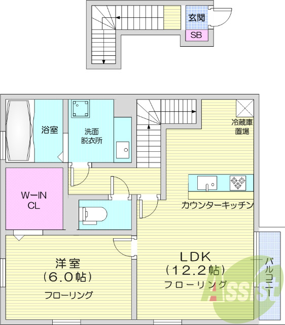 1LDK、浴室乾燥機、追い焚き機能、温水洗浄便座