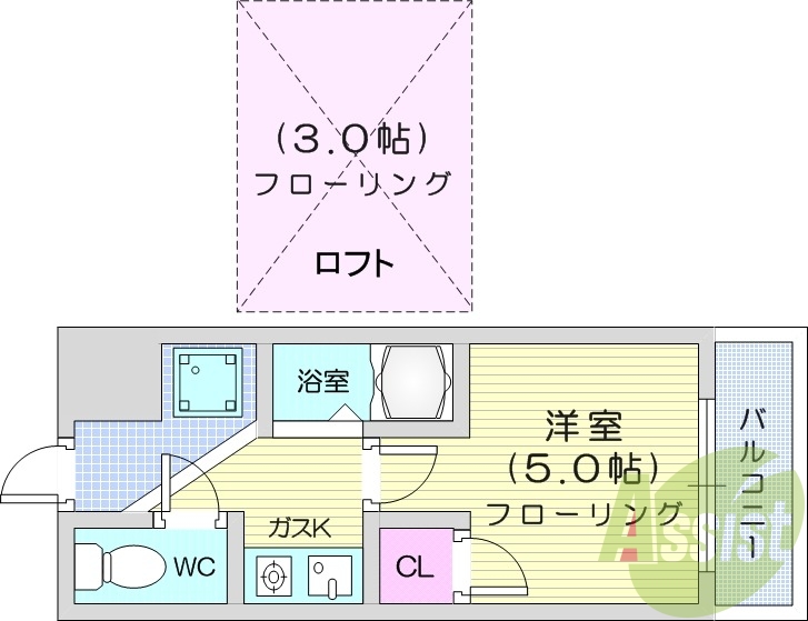 2階の間取り図