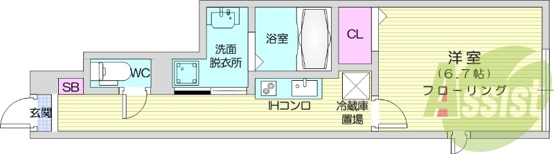 1階の間取り図