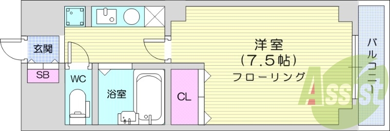1階の間取り図